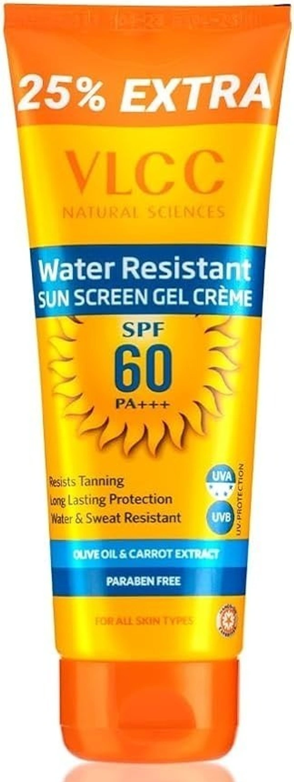 Vlcc VLCC Water Resistant SPF 60 Sun Screen Gel Creme, 100g
