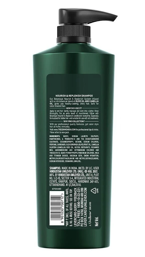 TRESemme Nourish and Replenish Shampoo, 580 ml - 580 ml