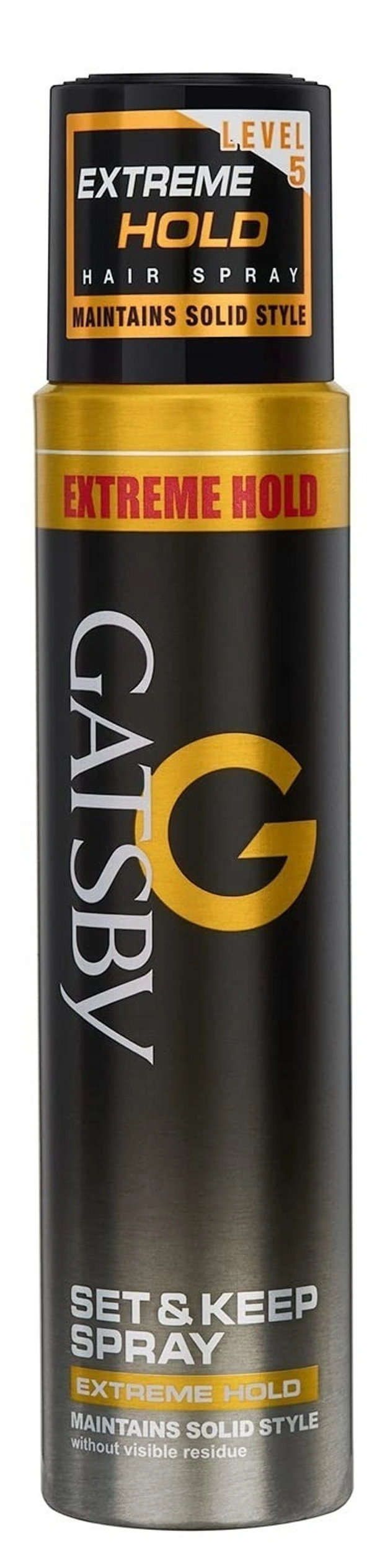 Gatsby Set / Keep Hair Spary Super Hard, 250g - 250g