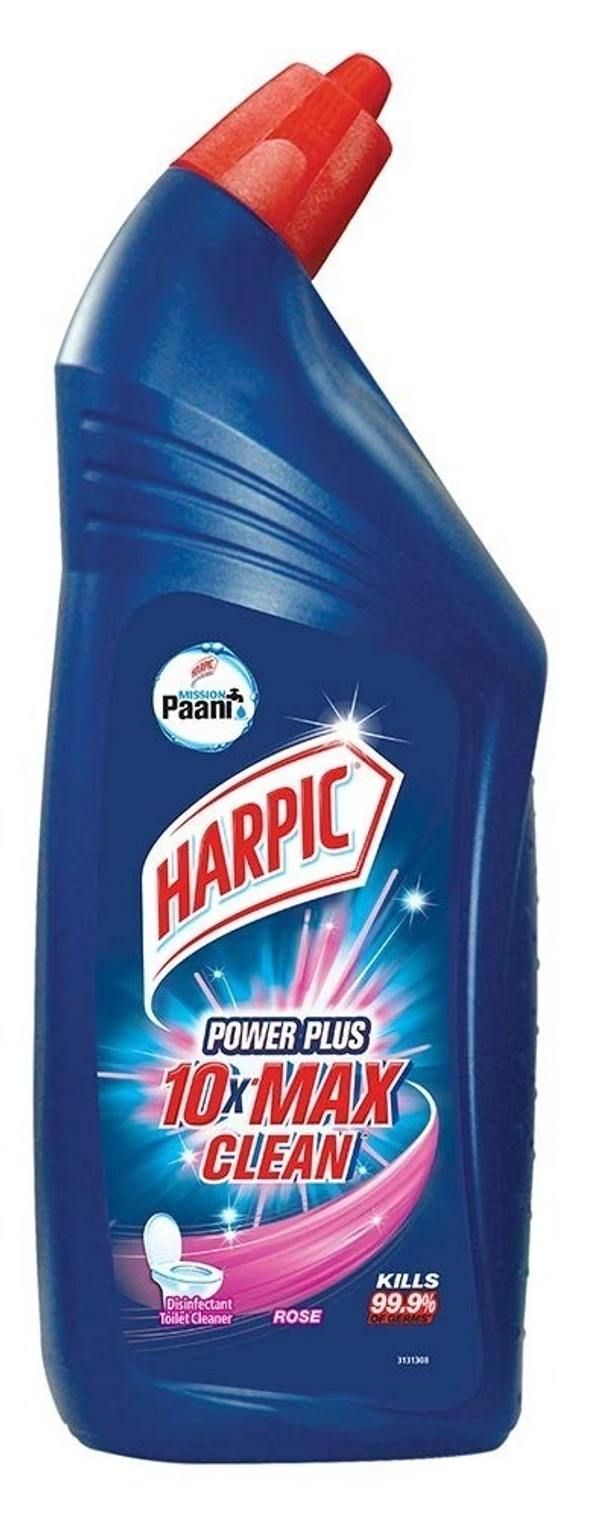 Harpic Disinfective Toilet Cleaner Power Plus Stain Removal Rose, 1 ltr - 1 Ltr