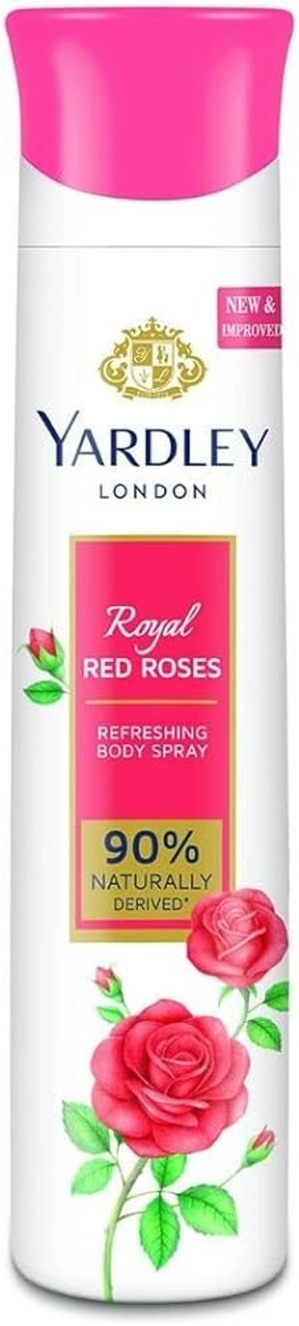 Yardley London Royal Red Roses Refreshing Body Spray, 150 ml - 150 ml