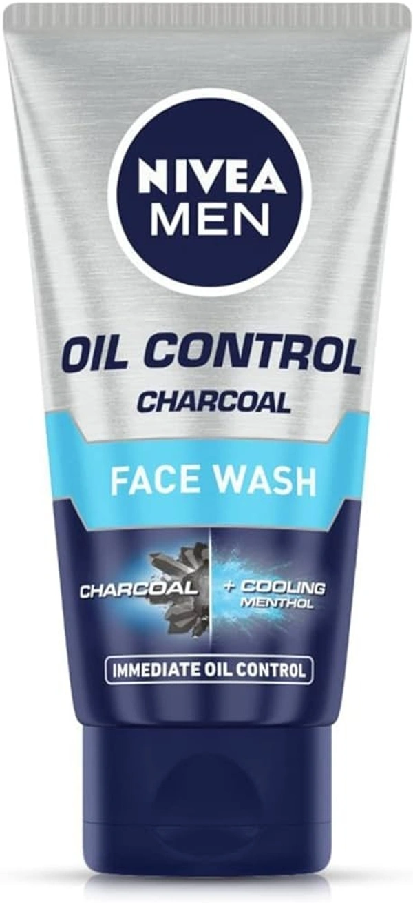 Nivea Men Facewash Oil Control Charcoal, 50g