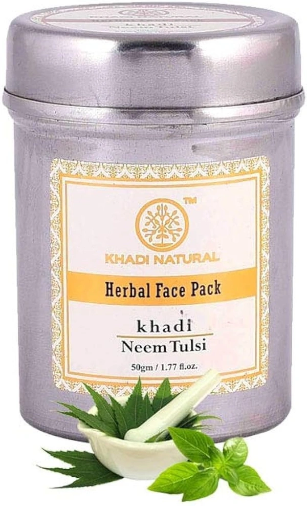 Khadi Herbal Neem Tulsi Face Pack, 50g