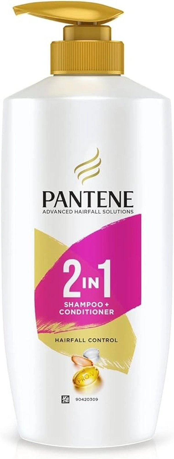 Pantene In Shampoo + Conditioner Hair Fall Control, 650ml - 650ml