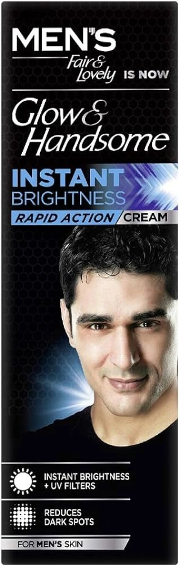 Fair & Lovely Fair& Lovely Men's Glow& Handsome Intant Brightness Rapid Action Cream, 50g - 50g