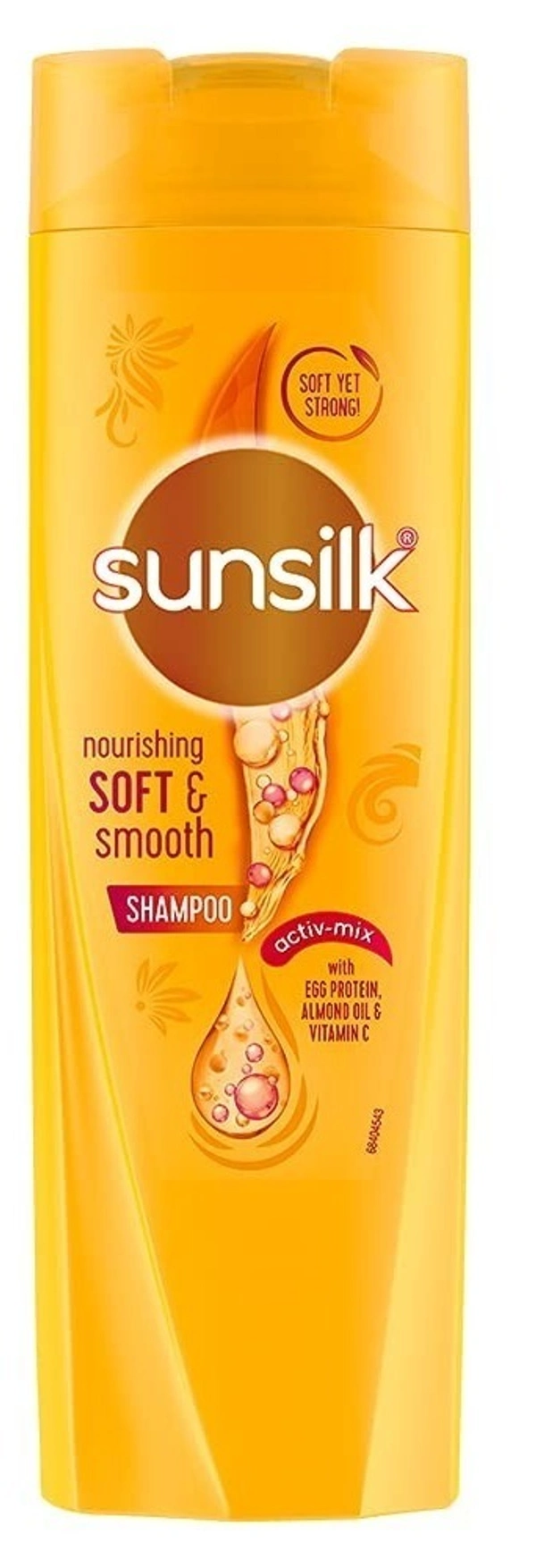 Sunsilk Shampoo Nourishing Soft& Smooth With Egg Protien Almond Oil& Vitamin C, 180 ml - 180 ml
