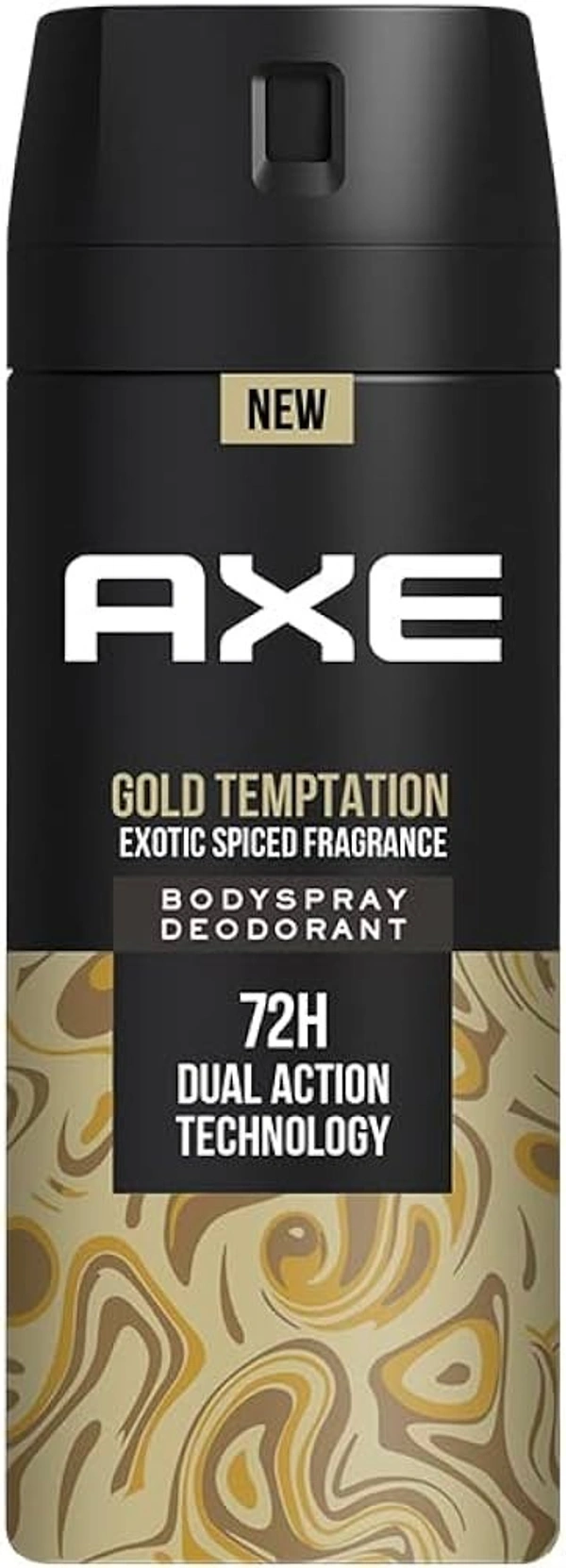 AXE Axe 48 H Dual Action Technology Deodorant Bodyspray Gold Temptation, 150 ml - 150 ml