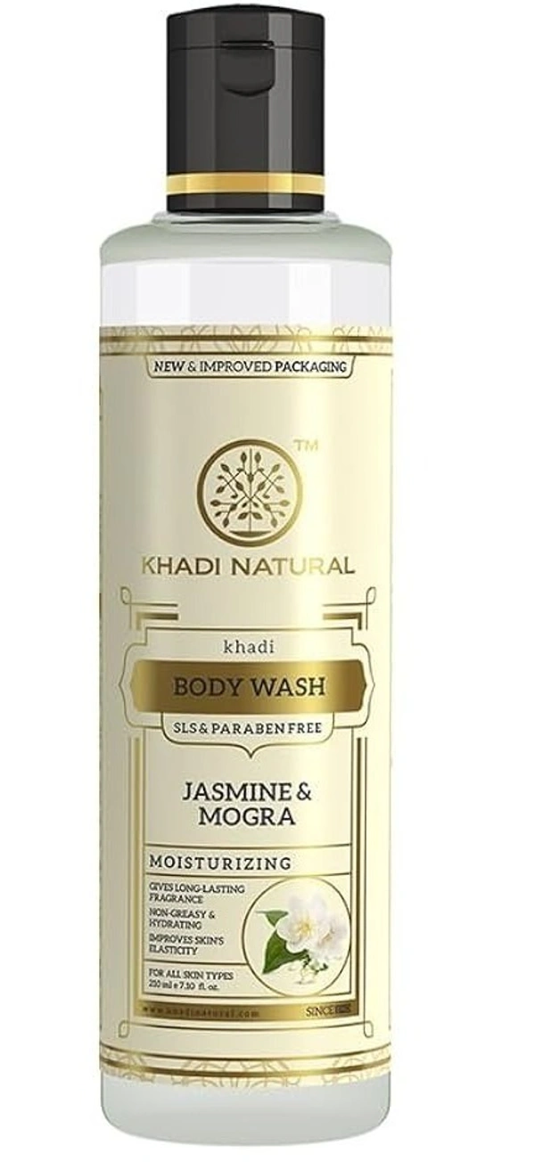 Khadi Herbal Jasmine Mongra Body Wash, 210 ml - 210 ml
