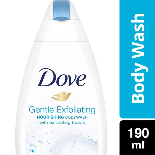 Dove Gentle Exfoliating Nourishing Body Wash (Free Loofah), 190 ml - 190 ml