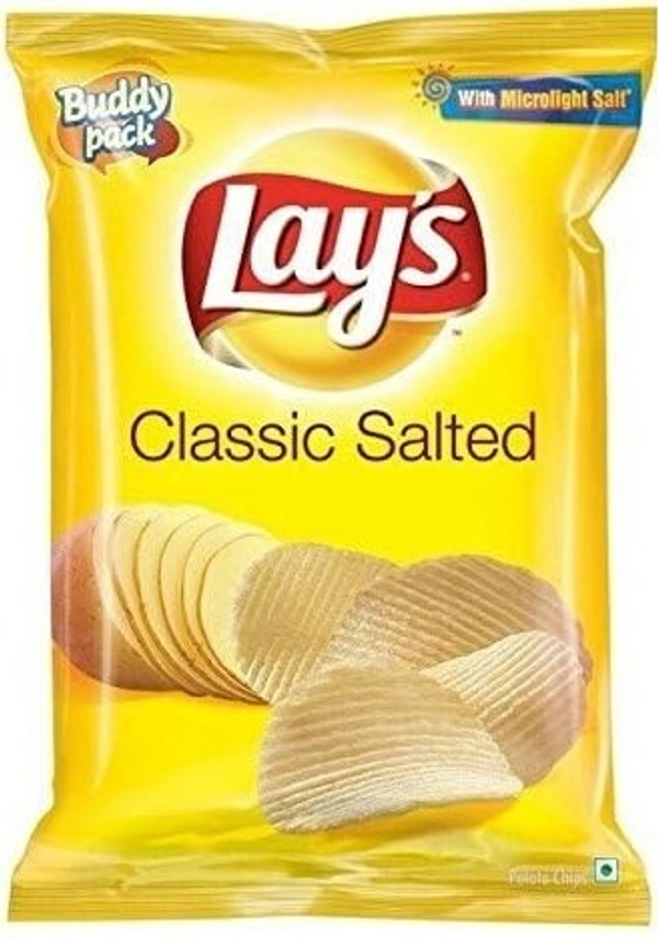 Lay's Simple Classic Salted Potato Chips Packet, 52g - 52g