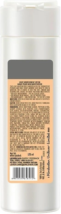 Lakme Peach Milk Moisturizer Body Lotion, 200 ml - 60 ml