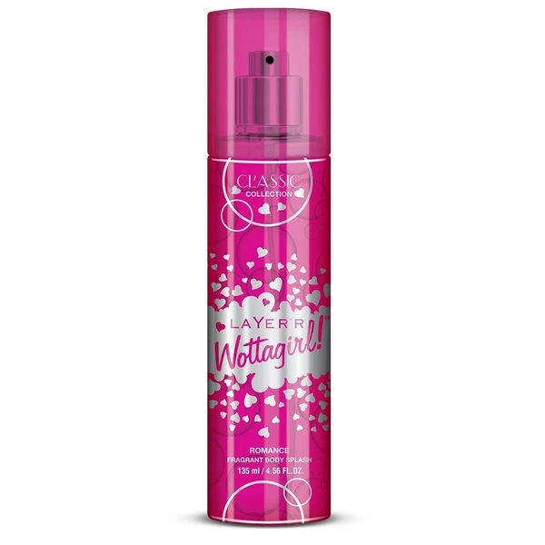 Layer'R Wottagirl Classic Collection Romance Fragrant Body Splash, 135ml - 135ml