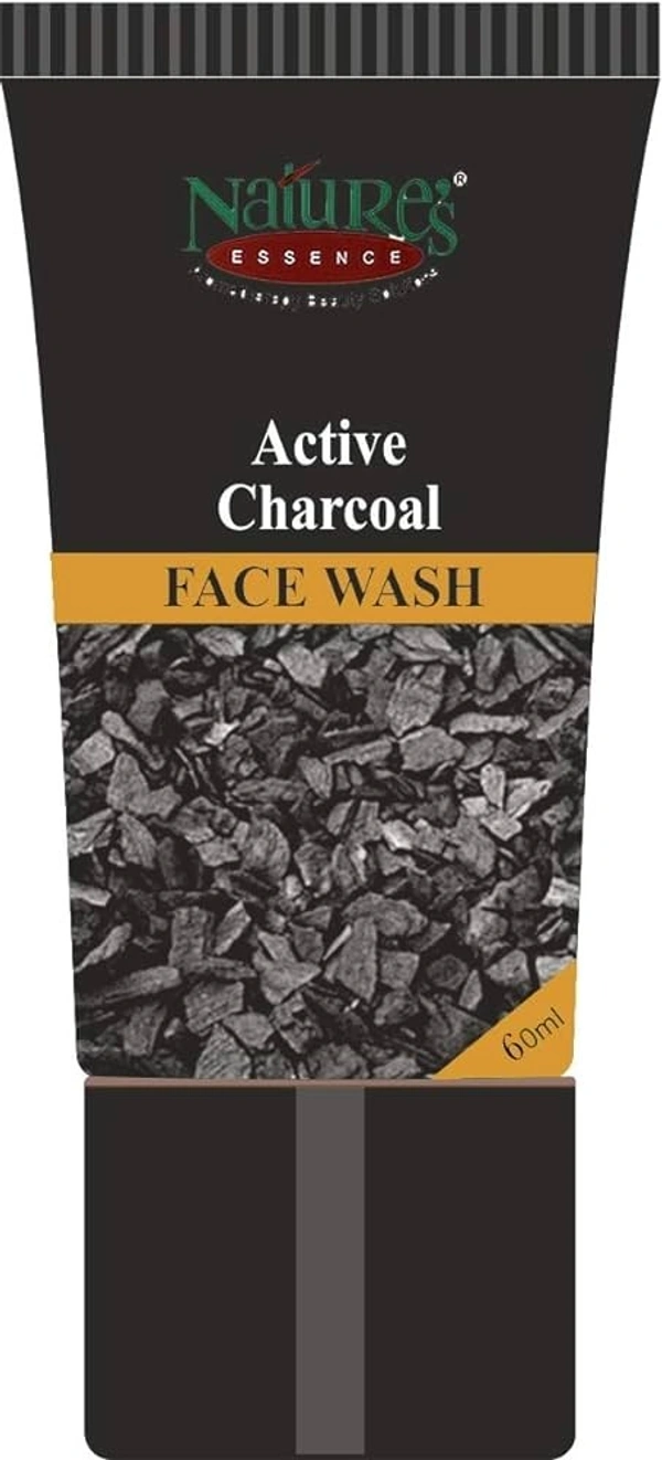 Nature's Essence Organic Active Charcoal Face Wash, 60 ml