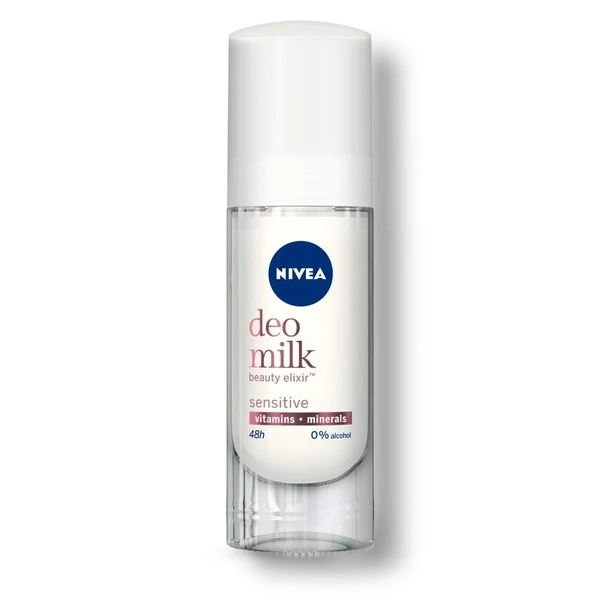 Nivea Deodorant, Deo Milk Sensitive Roll On for Women, 40 ml - 40ml