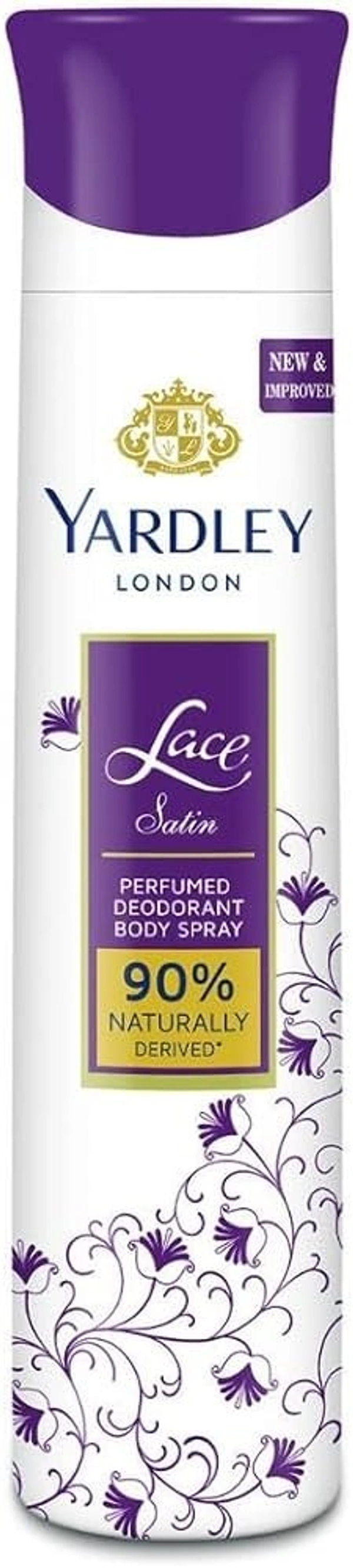 Yardley London Lace Satin Perfumed Deodorant Body Spray, 150 ml - 150 ml