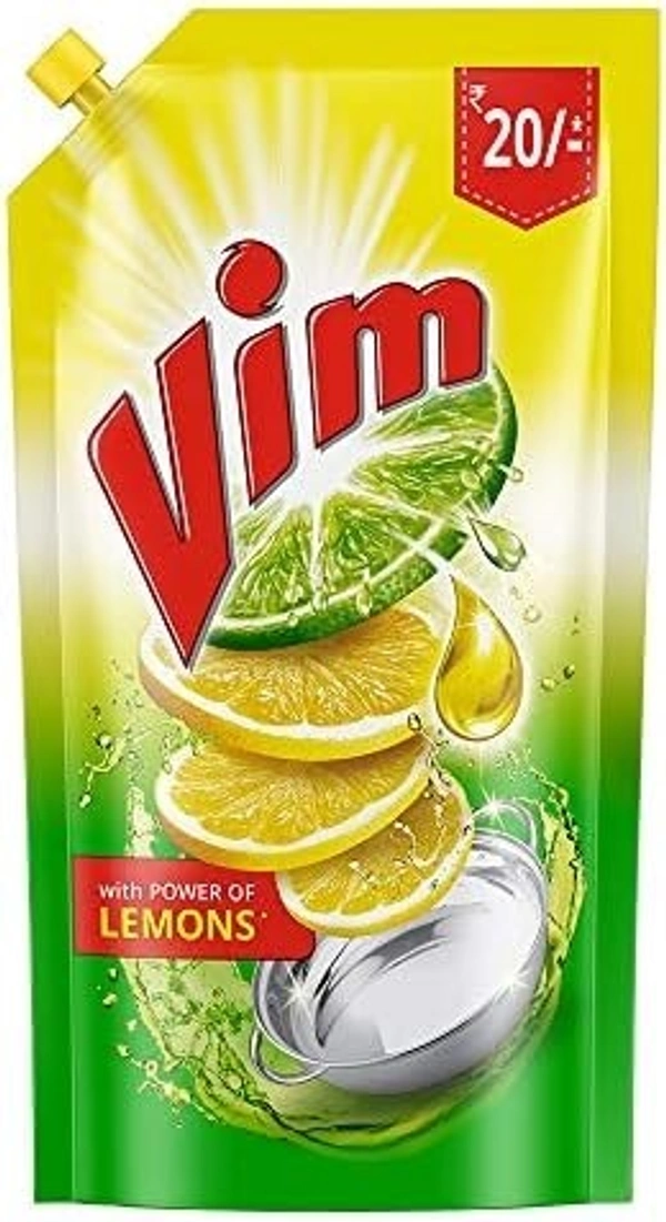 Vim Dishwash Liquid Lemon Refill Pack, 155 ml - 155 ml