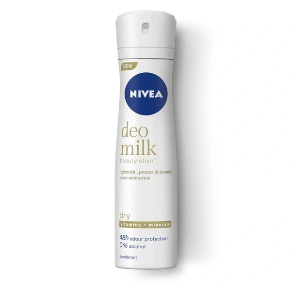 Nivea Deo Milk Dry Deodorant, 150ml - 150ml