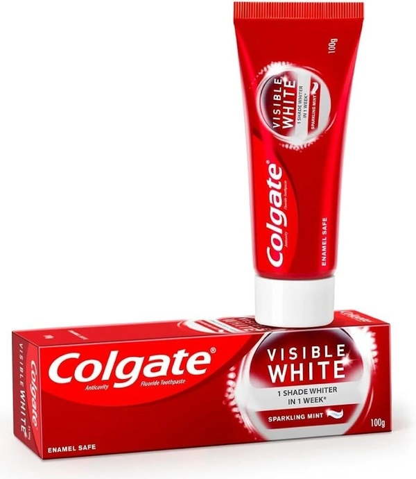Colgate Toothpaste Visible White, 50g - 50g