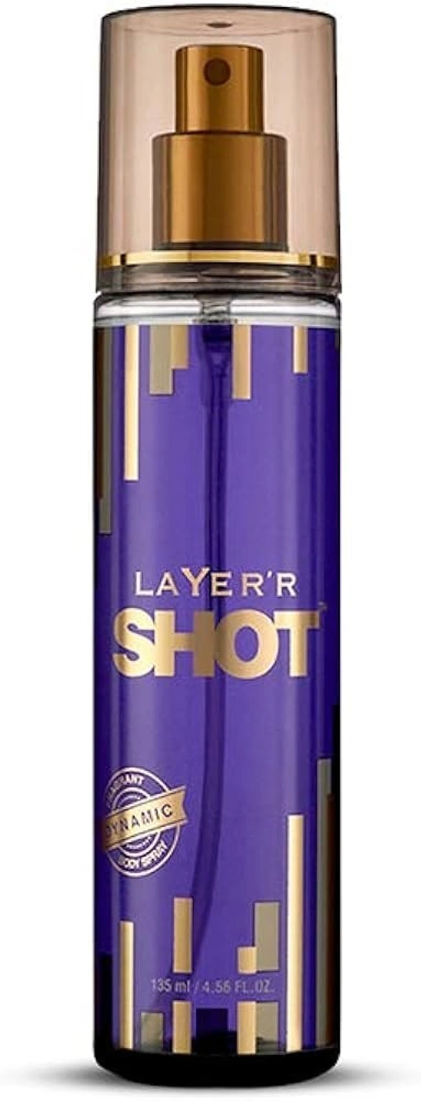Layer'R Shot Fragrant Dynamic Body Spray, 135ml - 135ml