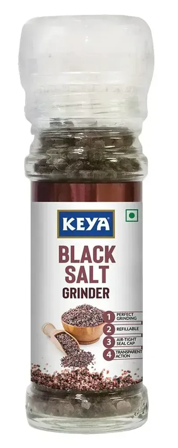 Keya Grinder  Black Salt, 100g - 100g