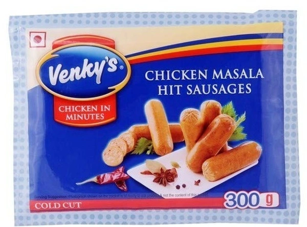 Venkey's Chicken Masala Hit Sausage, 500g - 500g