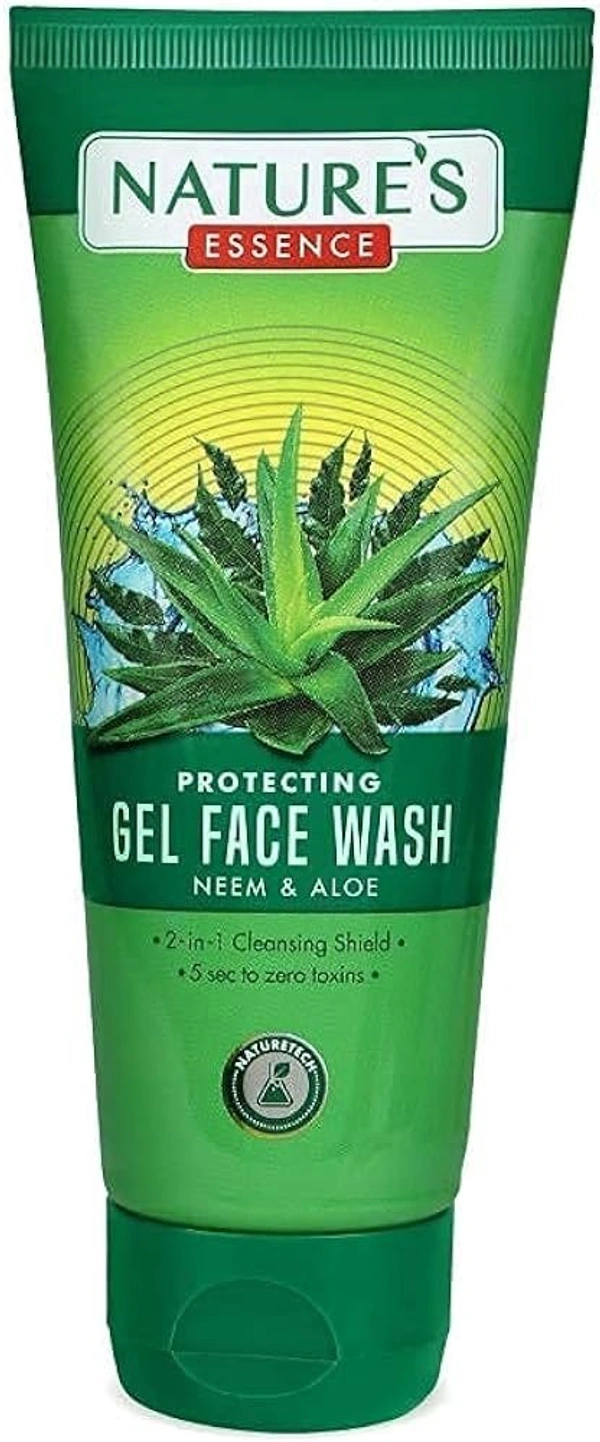 Nature's Face Wash Antiacne Pimple Prevention Neem Aloe Vera, 65ml - 65ml