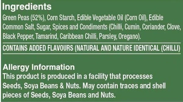 Cornitos Coated Green Peas Hot& Spicy, 150g - 150g
