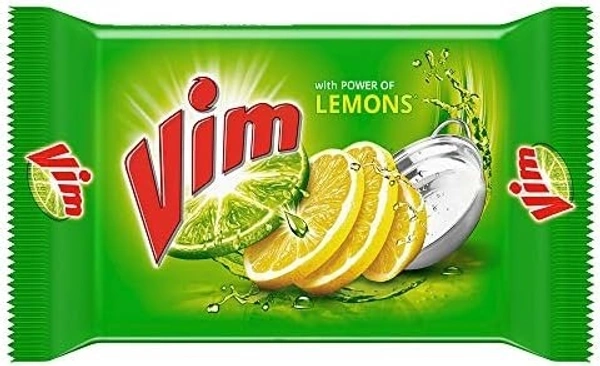 Vim Dishwash Bar With Power Of Lemons, 85g - 85g