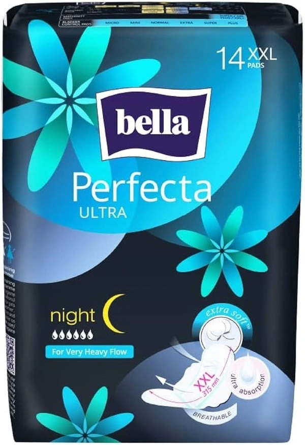Bella Sanitary Pad Perfect Ultra Nights Combi Pack 14 Pads (XXL) - 1 pcs