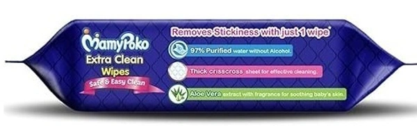 Mamy Poko MamyPoko Extra Clean Wipes Aloe Vera Extract, 72 Sheets