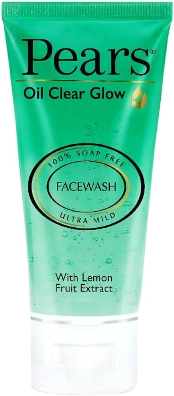 Pears Face Wash Oil Clear With Lemon, 60g - 60g