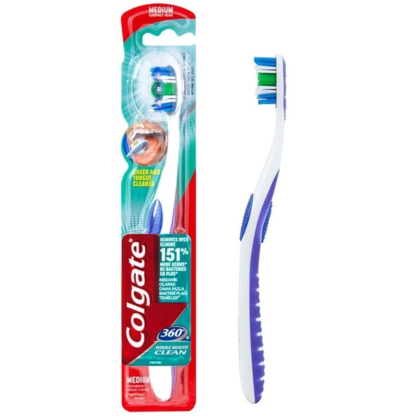 Colgate 360 Whole Mouth Clean Tooth Brush, 1 pcs - 1 pcs