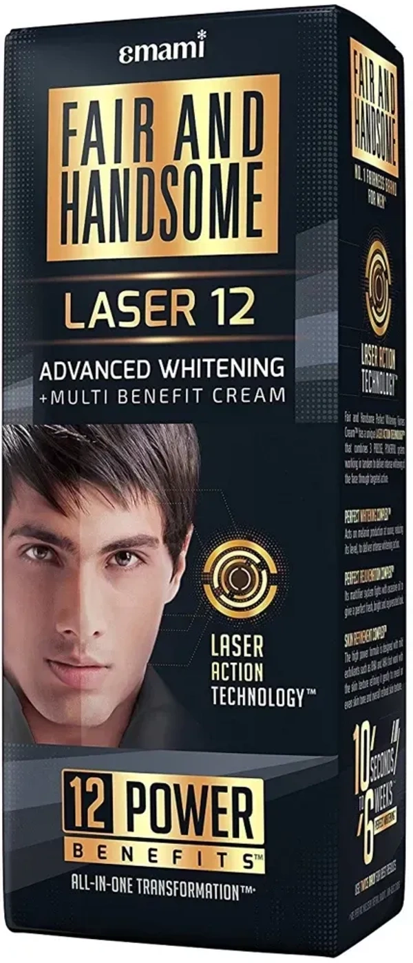 Fair & Handsome Advanced Multi Benefit Cream Laser Free Face Wash + Lightening 60, 100,60, G - 60g