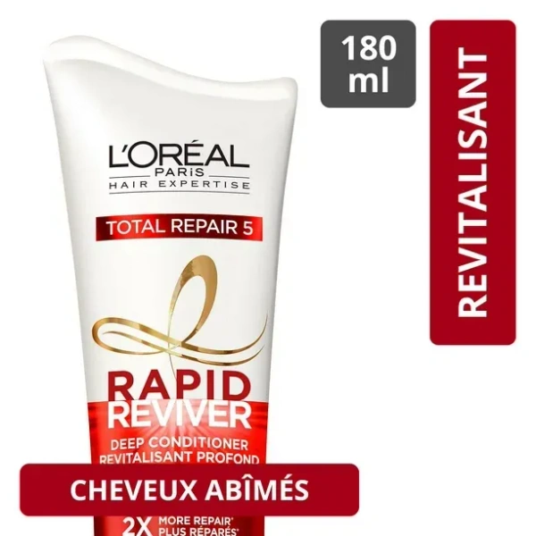 Loreal Paris Total Repair Five RapID Revivier Deep Conditioner, 180ml - 180ml
