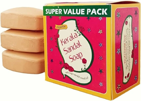 Kerala sandal Kerala Sandal Bathing Soap Family Pack, 450g