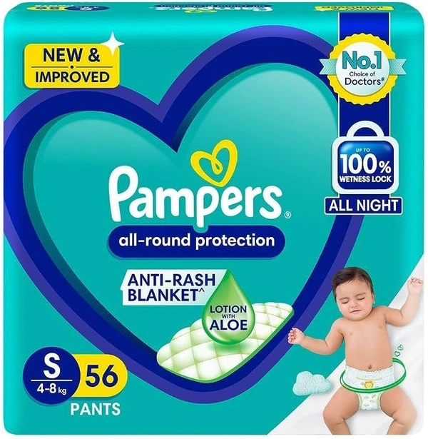 Pampers Diapers All-Round Protection Small, 56 pants