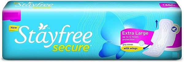StayFree Stayfree Secure Xl Dry Cover 7 Pads, 7 pads - 7 pads