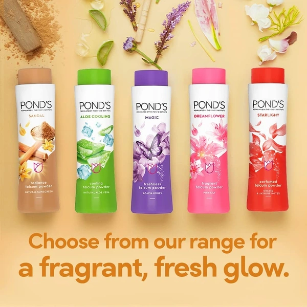Pond's Sandal Radiance Talcum Powder, 300g - 300g