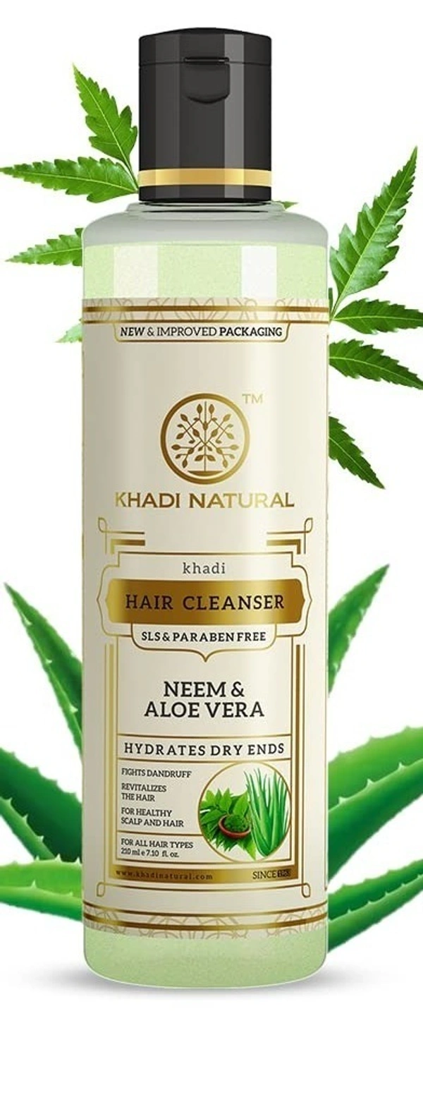 Khadi Herbal Neem Sat Hair Cleanser, 210 ml - 210 ml