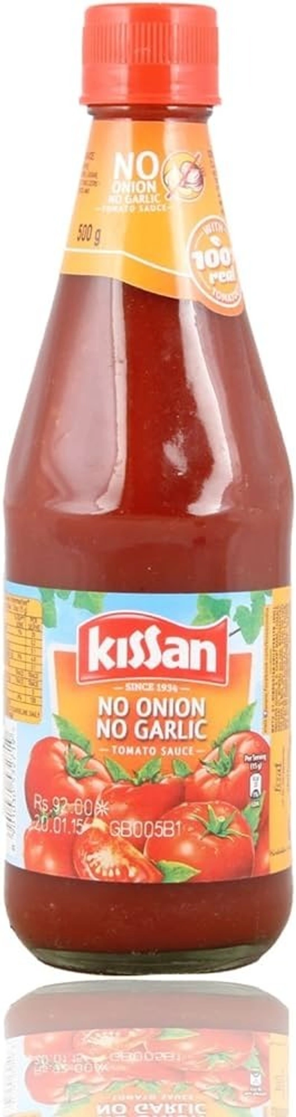 Kissan No Onion No Garlic Sauce, 500g - 500g