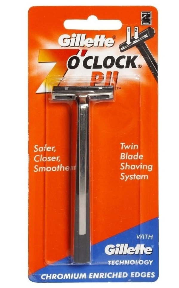 Gillette 7 O Clock PII Shaving Twin Blade - 1 Pc