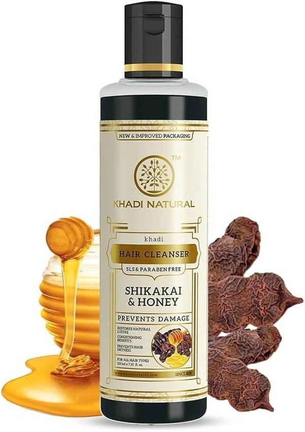 Khadi Herbal Shikakai Hair Cleanser, 210 ml - 210 ml