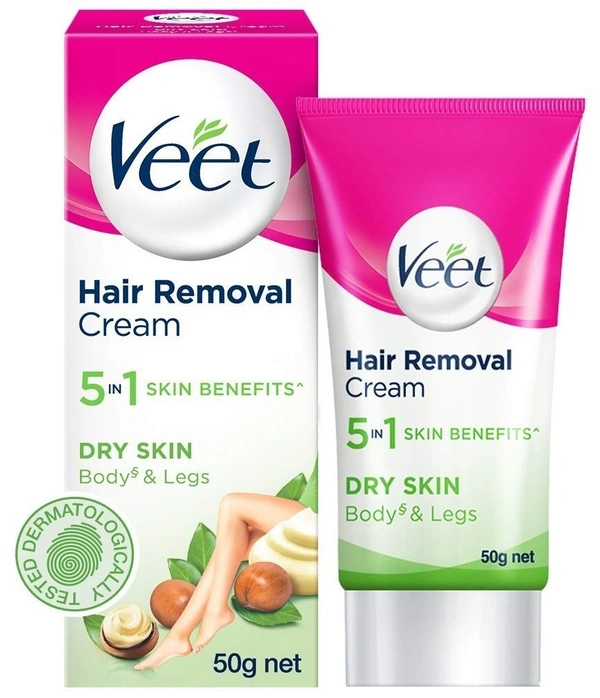 Veet Hair Removal Creem Dry Skin, 50g - 50g