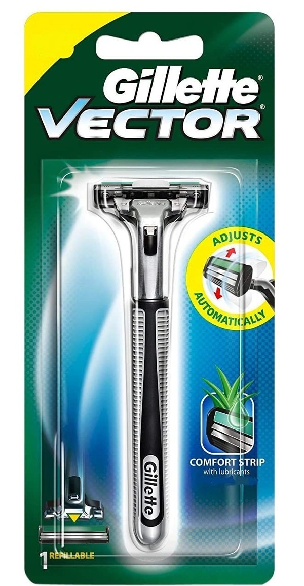 Gillette Vector Plus Shaving Razor, 1 pcs - 1 pcs