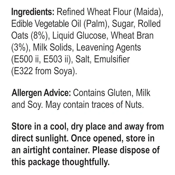 Unibic Oatmeal Digestive Cookies Sugar Free, 150g - 150g