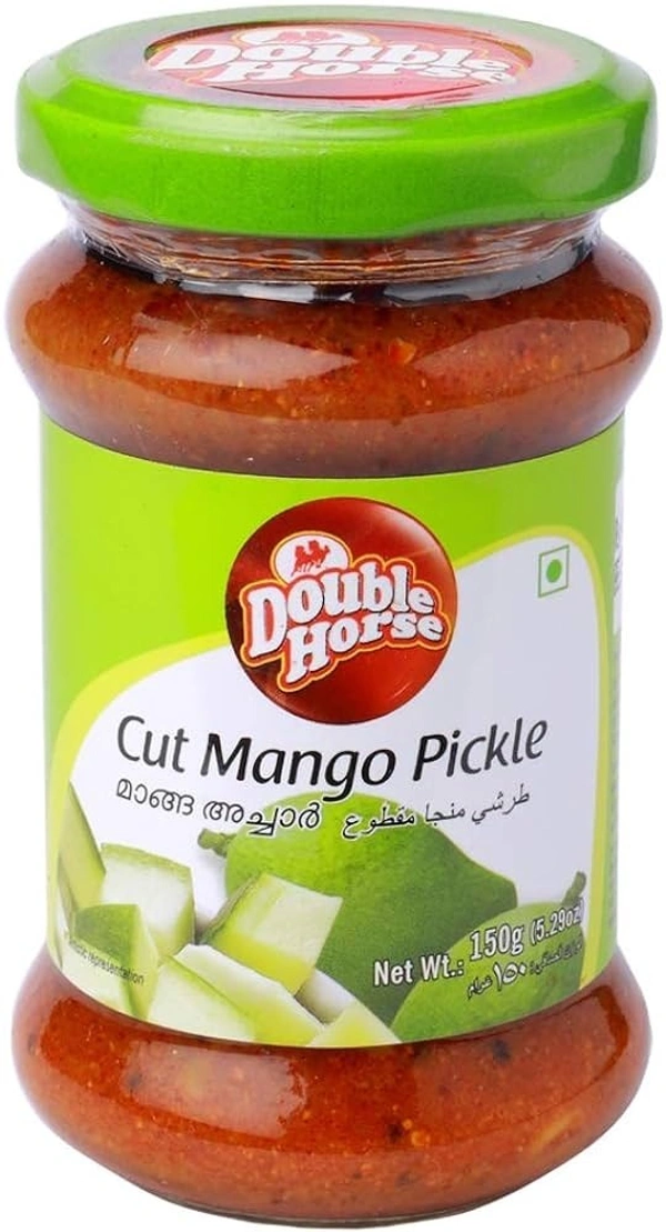 Double Horse Cut Mango Pickle Jar, 150g - 150g