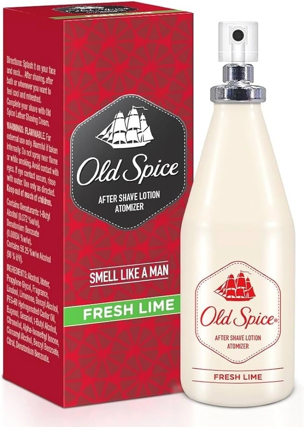 Old Spice After Shave Lotion Atomizer Fresh Lime, 150ml - 150ml