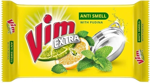 Vim Dishwash Bar Anti Smell Pack of 3, 600g - 600g