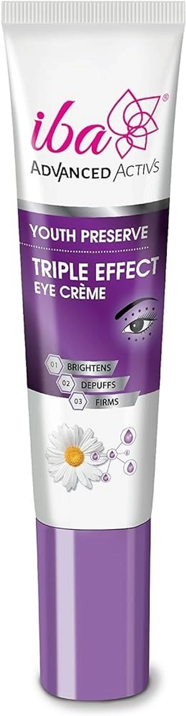 Iba Advanced Activs Youth Preserve Triple Effect Eye Cream, 15 ml