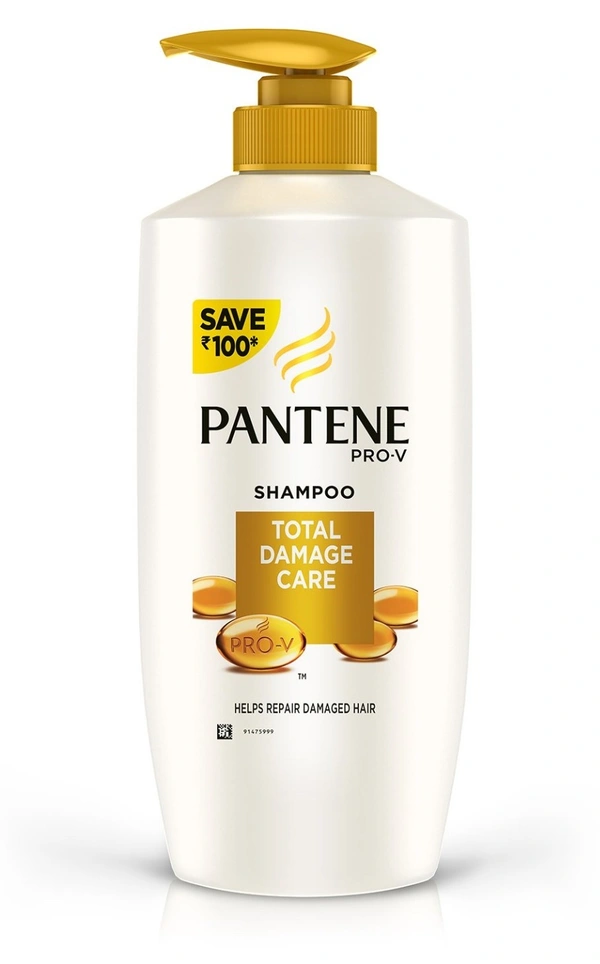 Pantene Total Damage Care Shampoo, 675ml - 675ml